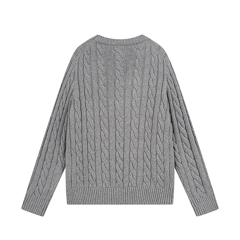 Style No. 2503 P220 Polo Ralph Lauren solid color comfortable thick cable twist knitted sweater Color: cream black navy gray Size: S (recommended within 120) m (recommended within 140) L (recommended within 160) xL (recommended within 180)